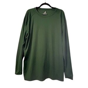 BSN SPORTS Men's XL Long Sleeve Performance Dri-fit Top Activewear Green‎ Sports